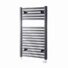 Towelrads Pisa Straight Anthracite Heated Towel Rail 800x500mm - 150002