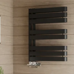 Terma Warp S Heated Towel Rail 655x500mm Matt Black - WGWAS065050KS95GD -Fireplace Emporium 10ff1204 b989 4849 b739 0eeff6d97bf6