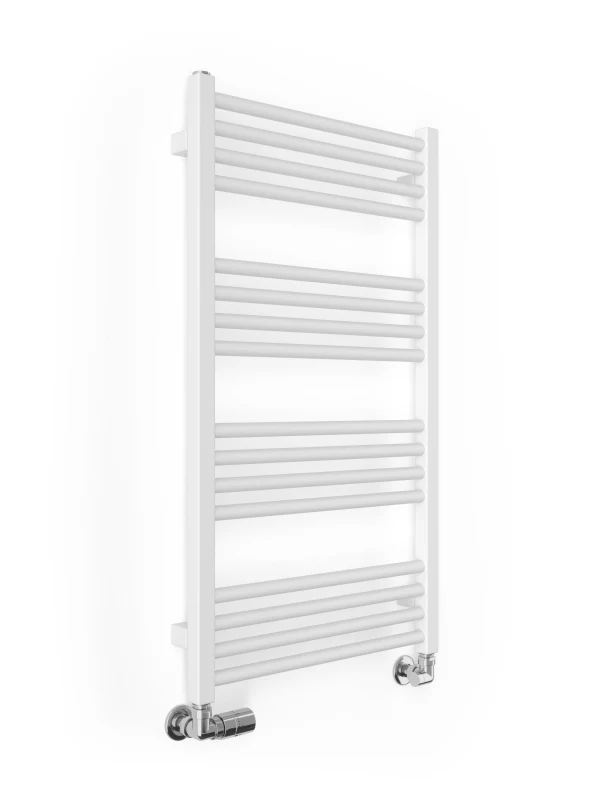 Terma Fiona Heated Towel Rail 900x500mm Matt White - WGFIN090050-KS96SX 2 Terma Fiona Heated Towel Rail 900x500mm Matt White - WGFIN090050-KS96SX - Image 2
