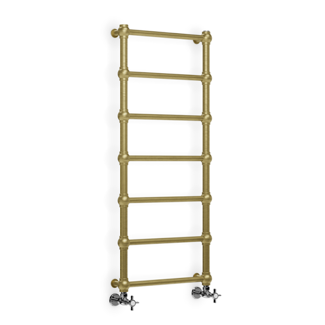 Terma Retro Heated Towel Rail 1170x504mm Brushed Brass - WGRE1117050KBBSSX 2 Terma Retro Heated Towel Rail 1170x504mm Brushed Brass - WGRE1117050KBBSSX - Image 2