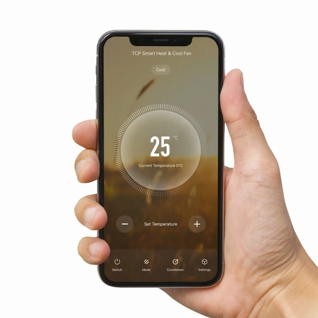 TCP Smart Portable Bladeless Fan Heater 1500W Black - HJAY1090 7 TCP Smart Portable Bladeless Fan Heater 1500W Black - HJAY1090 - Image 7