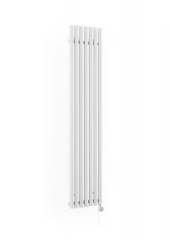 Terma Rolo Room E Electric Vertical 1800mm X 370mm Designer Radiator White - WLROR180037S916ESMOBP01