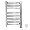 Discount Curved Dual Fuel Chrome Towel Rail 1172mm X 600mm - 6MAC11DF
