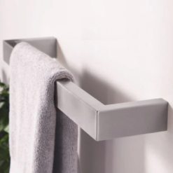 Towelrads Elcot Closed Ended Brushed Stainless Steel Electric Towel Rail 40x450mm - 488100