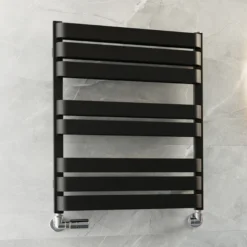 Terma Warp T Bold Heated Towel Rail 655x500mm Matt Black - WGWTB065050-KS95SX -Fireplace Emporium 25aa0895 abed 4db9 a9e4 c35d94ceb960