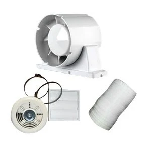 Airflow Aura 100mm Extractor Fan Kit With LED Lamp And Timer - 9041421 1 Airflow Aura 100mm Extractor Fan Kit With LED Lamp And Timer - 9041421