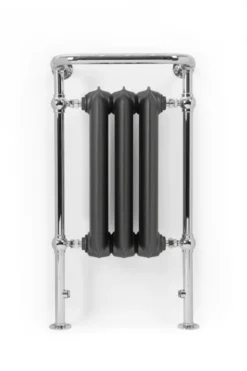 Terma Cast Iron Towel Rail 900x490mm Raw Metal & Chrome Surround - WGNTR090049LZE3AX -Fireplace Emporium 27a494b9 b5d2 4ed0 83f7 3f8b4cdc3db7