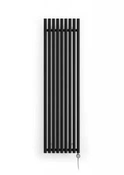 Terma Rolo Room E Electric Vertical 1800mm X 480mm Designer Radiator Heban Black - WLROR180048SIHEESMOBPX2