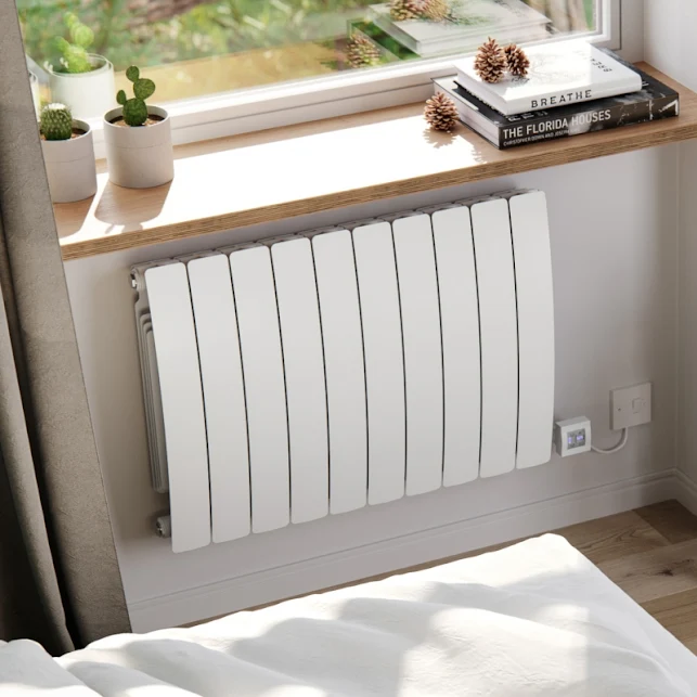 Terma Camber Electric Horizontal 575mm X 800mm Designer Radiator White Matt - WLCAM057080-SWMAE7TS1D 1 Terma Camber Electric Horizontal 575mm X 800mm Designer Radiator White Matt - WLCAM057080-SWMAE7TS1D