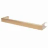 Towelrads Elcot Closed Ended Brushed Brass Electric Towel Rail 40x450mm - 488103