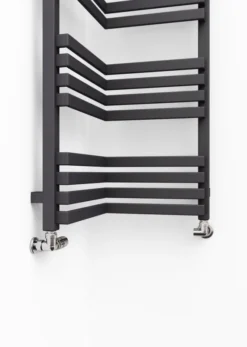 Terma InCorner Heated Towel Rail 1545x350mm Modern Grey - WGQIN154035KDGRSX
