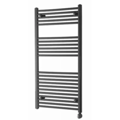 Towelrads Richmond Smart Thermostatic Black Electric Towel Rail 1186 X 450mm - 136006