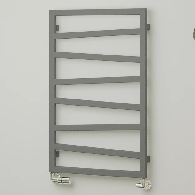 Terma Zig Zag Heated Towel Rail 835x500mm Salt N Pepper - WGZIG083050KSPPSX 1 Terma Zig Zag Heated Towel Rail 835x500mm Salt N Pepper - WGZIG083050KSPPSX