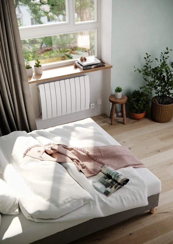 Terma Camber Electric Horizontal 575mm X 800mm Designer Radiator White Matt - WLCAM057080-SWMAE7TS1D 3 Terma Camber Electric Horizontal 575mm X 800mm Designer Radiator White Matt - WLCAM057080-SWMAE7TS1D - Image 3