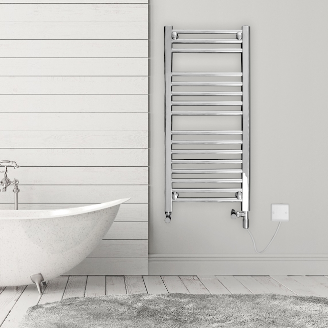 Discount Straight Chrome Towel Rail 1750mm X 750mm - 7MC17 2 Discount Straight Chrome Towel Rail 1750mm X 750mm - 7MC17 - Image 2
