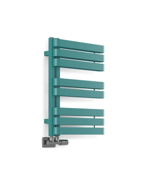 Terma Warp S Heated Towel Rail 655x500mm Matt Teal - WGWAS065050K5M8GD 2 Terma Warp S Heated Towel Rail 655x500mm Matt Teal - WGWAS065050K5M8GD - Image 2