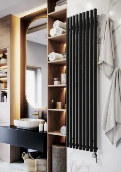 Terma Rolo Room E Electric Vertical 1800mm X 480mm Designer Radiator Heban Black - WLROR180048SIHEESMOBPX2 -Fireplace Emporium 530c3eaa cbb0 4ed1 a3d7 246daf3159b9