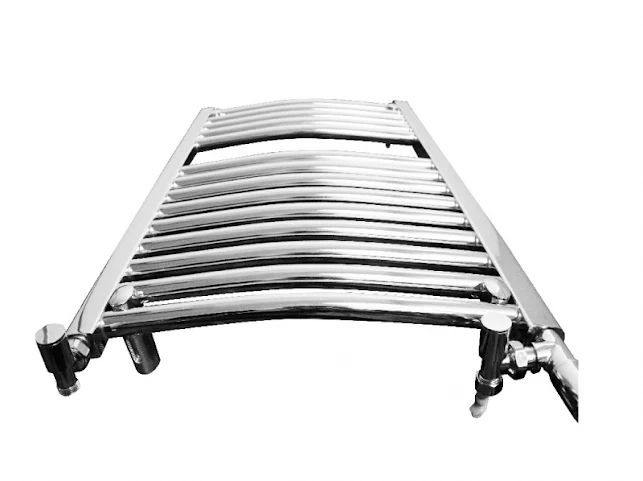 Discount Curved Dual Fuel Chrome Towel Rail 1172mm X 600mm - 6MAC11DF 2 Discount Curved Dual Fuel Chrome Towel Rail 1172mm X 600mm - 6MAC11DF - Image 2