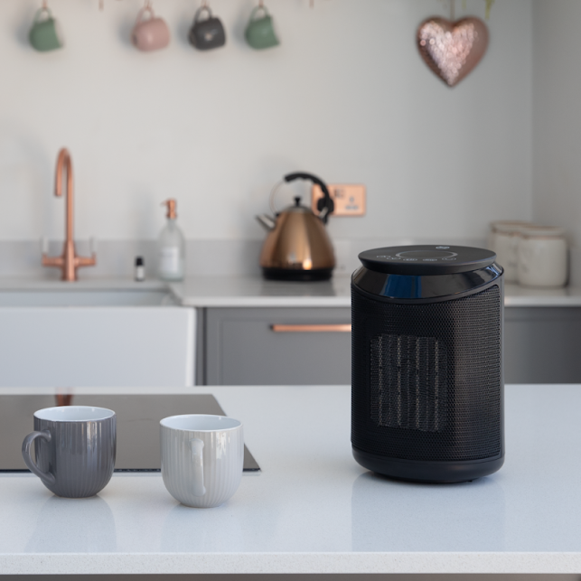 TCP Smart Portable Ceramic Fan Heater 2000W Black - HJAY1091 1 TCP Smart Portable Ceramic Fan Heater 2000W Black - HJAY1091