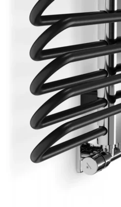 Terma Michelle Heated Towel Rail 1200x500mm Metallic Black / Chrome - WGMIC120050-KMBCYP03 -Fireplace Emporium 66420b6d 309b 416d a4a3 30e8edece117