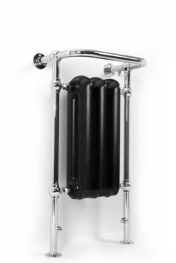 Terma Cast Iron Towel Rail 900x490mm Flat Black & Chrome Surround - WGNTR090049LFB3AX -Fireplace Emporium 77226216 9c3f 42c8 a6fc 11eef9d12769