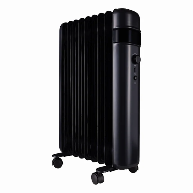 TCP Smart Portable Free-Standing 2000W Oil Filled Radiator Black - SMABLOILRAD2000WEX20 1 TCP Smart Portable Free-Standing 2000W Oil Filled Radiator Black - SMABLOILRAD2000WEX20