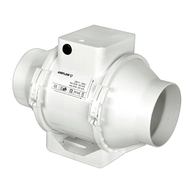 Airflow Aventa 100mm Mixed Flow Extractor Fan With Timer - 9041086 1 Airflow Aventa 100mm Mixed Flow Extractor Fan With Timer - 9041086