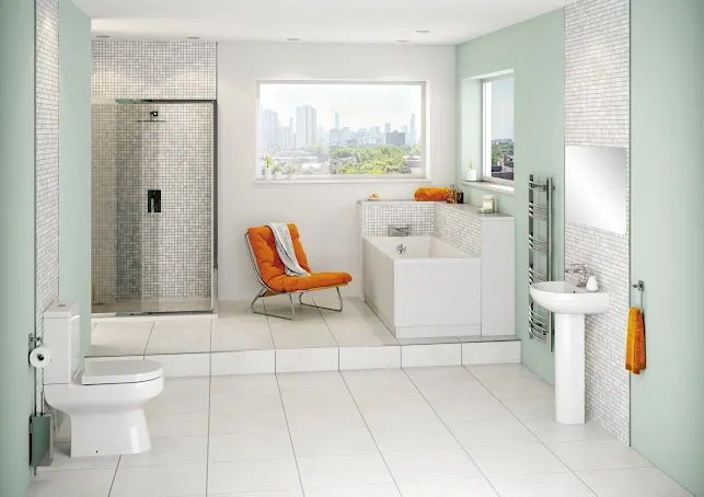 Essentials Heated Towel Rail Chrome 1200 X 600mm Curved 10 Essentials Heated Towel Rail Chrome 1200 X 600mm Curved - Image 10