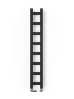 Terma Easy Heated Towel Rail 1280x200mm Matt Black - WGEAS128020KS95SX