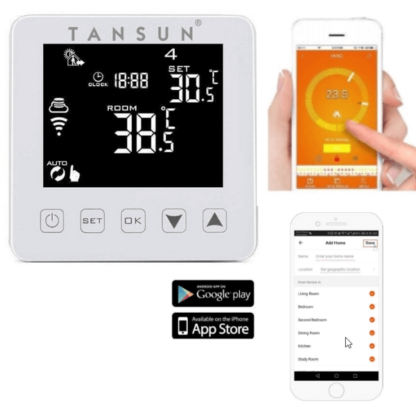 Tansun Digital Smart Thermostat - T043468 2 Tansun Digital Smart Thermostat - T043468 - Image 2