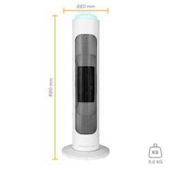 TCP Smart Portable Tower Ceramic Fan Heater 2000W White - HJAY1092 19 TCP Smart Portable Tower Ceramic Fan Heater 2000W White - HJAY1092 -Fireplace Emporium 8bca6eec 1c40 43d9 8572 942549377e0e