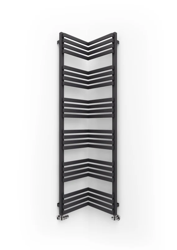 Terma InCorner Heated Towel Rail 1545x350mm Modern Grey - WGQIN154035KDGRSX 3 Terma InCorner Heated Towel Rail 1545x350mm Modern Grey - WGQIN154035KDGRSX - Image 3