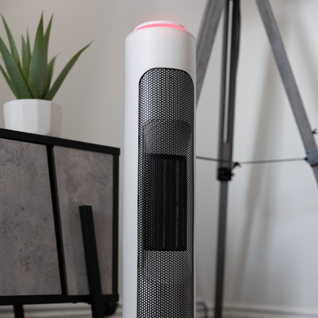 TCP Smart Portable Tower Ceramic Fan Heater 2000W White - HJAY1092 4 TCP Smart Portable Tower Ceramic Fan Heater 2000W White - HJAY1092 - Image 4