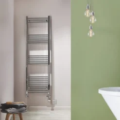 Towelrads Hamilton Straight Chrome Heated Towel Rail 700x500mm - 180002