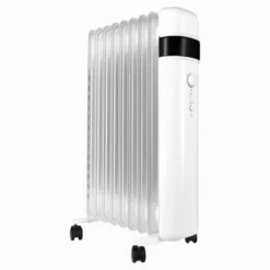 TCP Smart Portable Free-Standing 2000W Oil Filled Radiator White - SMAWHOILRAD2000WEX20