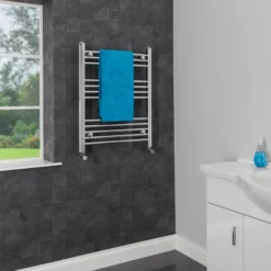 Essentials Heated Towel Rail Chrome 750 X 600mm Flat -Fireplace Emporium af202a96 eb78 46c8 adab df117094966e