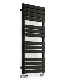 Terma Warp T Bold Heated Towel Rail 1110x500mm Matt Black - WGWTB111050-KS95SX