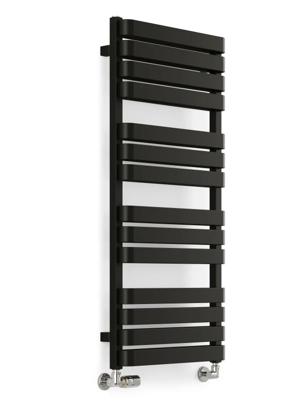 Terma Warp T Bold Heated Towel Rail 1110x500mm Matt Black - WGWTB111050-KS95SX 1 Terma Warp T Bold Heated Towel Rail 1110x500mm Matt Black - WGWTB111050-KS95SX