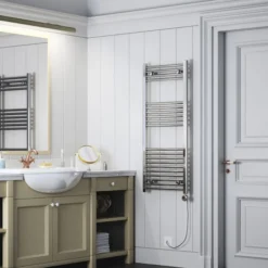 Terma Leo Electric Towel Rail With 43D Element 1200x500mm Chrome - WLLLE120050-43D -Fireplace Emporium b57af314 1206 41a6 96d7 998f6eae4b77