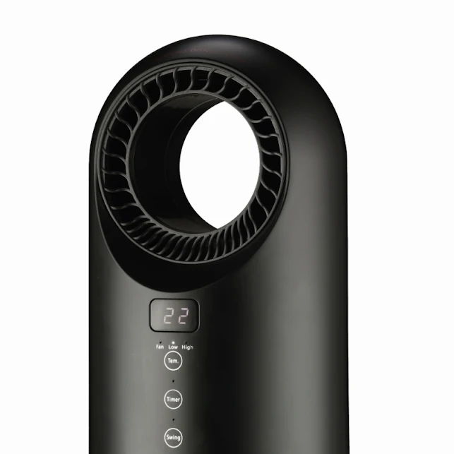 TCP Smart Portable Bladeless Fan Heater 1500W Black - HJAY1090 4 TCP Smart Portable Bladeless Fan Heater 1500W Black - HJAY1090 - Image 4
