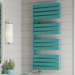 Terma Warp S Heated Towel Rail 1110x500mm Matt Teal - WGWAS111050K5M8GD -Fireplace Emporium c406a01e c65e 45ff a4ef 69b0010b213c