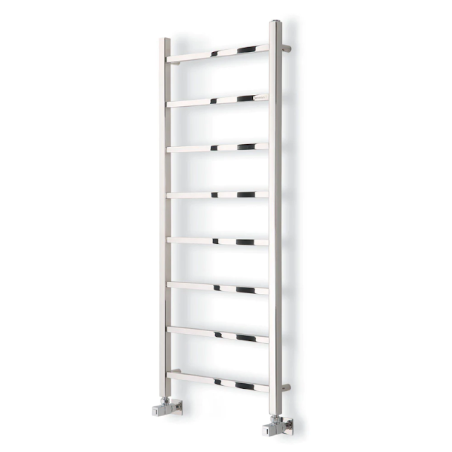 Towelrads Diva Polished Stainless Steel Heated Towel Rail 1200x500mm - 230007 1 Towelrads Diva Polished Stainless Steel Heated Towel Rail 1200x500mm - 230007