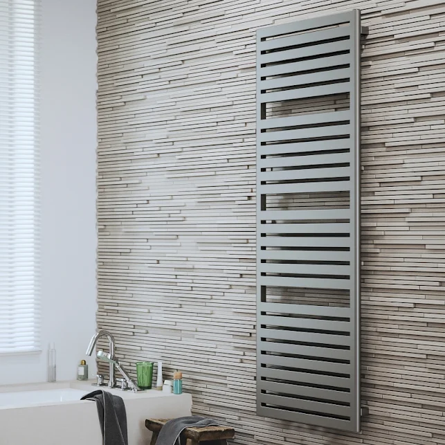 Terma Salisbury Heated Towel Rail 1635x540mm Sparkling Gravel - WGQ12163054-KRGRSX 3 Terma Salisbury Heated Towel Rail 1635x540mm Sparkling Gravel - WGQ12163054-KRGRSX - Image 3