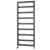 Towelrads Kensington Textured Black Designer Towel Rail 1300x530mm - 120883