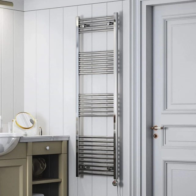 Terma Leo Electric Towel Rail With MOA Element 1600x500mm Chrome - WLLLE160050-MOA 4 Terma Leo Electric Towel Rail With MOA Element 1600x500mm Chrome - WLLLE160050-MOA - Image 4