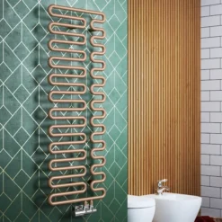 Terma Swale Heated Towel Rail 1244x465mm Bright Copper - WGQ09124046KBCOYP