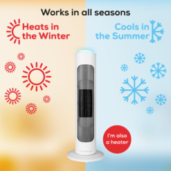 TCP Smart Portable Tower Ceramic Fan Heater 2000W White - HJAY1092 15 TCP Smart Portable Tower Ceramic Fan Heater 2000W White - HJAY1092 -Fireplace Emporium e50ac0a6 40d4 45bf 94c7 732c77ea3f4d