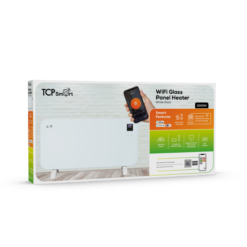 TCP Smart 2000W Glass Electric Panel Heater White - SMARADGWH2000UK -Fireplace Emporium e8c5d461 f0c6 46f5 b52e 9527400b10cd
