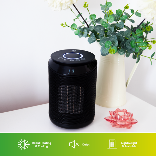 TCP Smart Portable Ceramic Fan Heater 2000W Black - HJAY1091 7 TCP Smart Portable Ceramic Fan Heater 2000W Black - HJAY1091 - Image 7