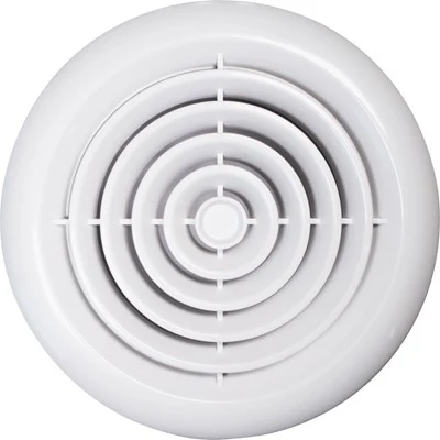 Airflow 100mm Round Wall Grille White - 9041465R 1 Airflow 100mm Round Wall Grille White - 9041465R